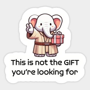 White Elephant Sticker